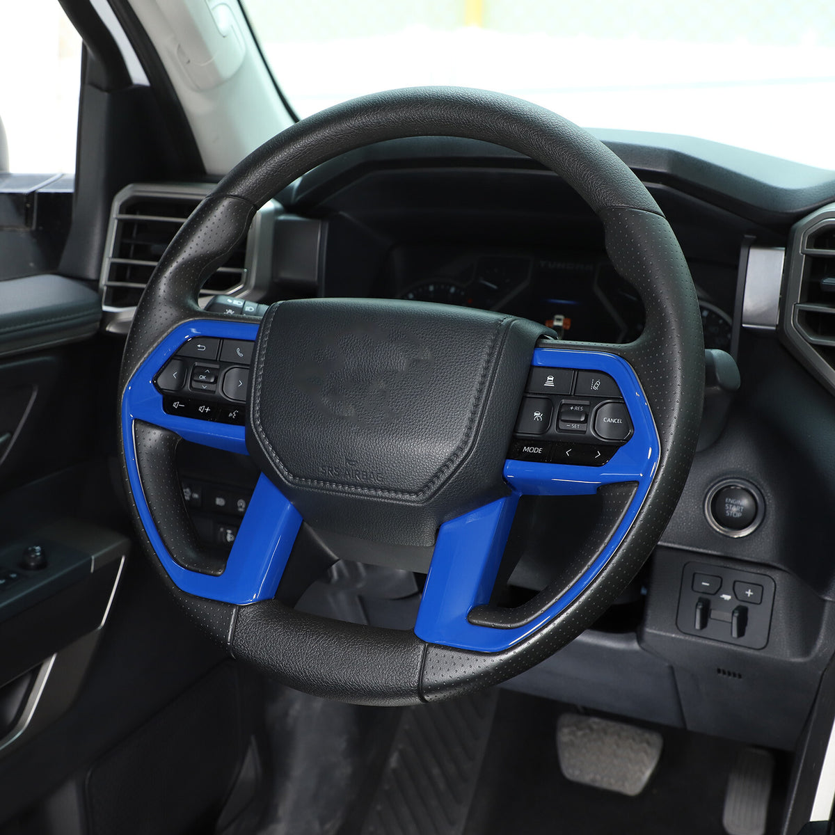 ABS Blue Car Center Panel Trim Interior Accessories For Toyota Tundra 2022-2026 - Variants 6-10 68