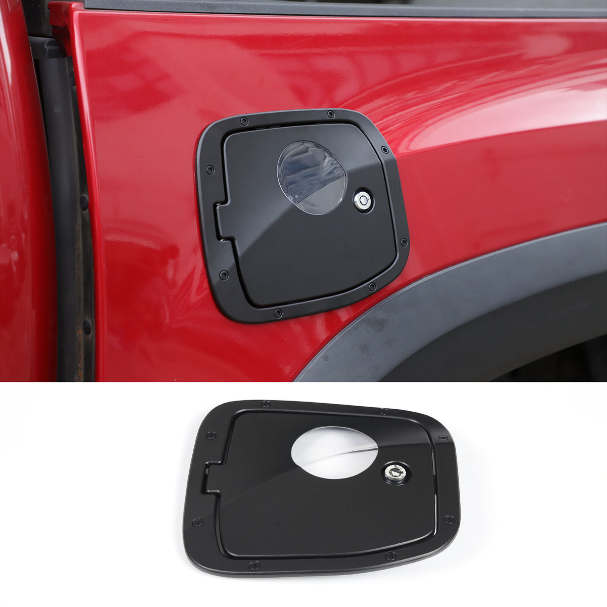 7 Styles Door Fuel Tank Cover W/ Lock Gas Cap Tank Trim For Toyota Tacoma 16-22 26