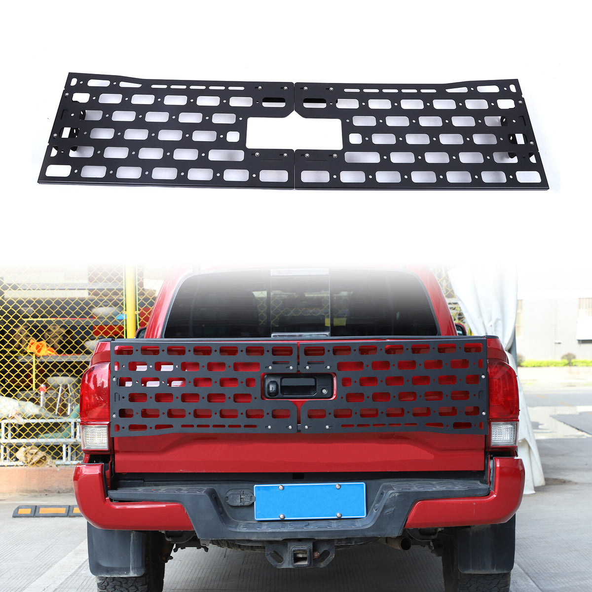 Rear Bed Molle Panel Truck Bed Tailgate Molle Panel For Toyota Tacoma 2016-22 2