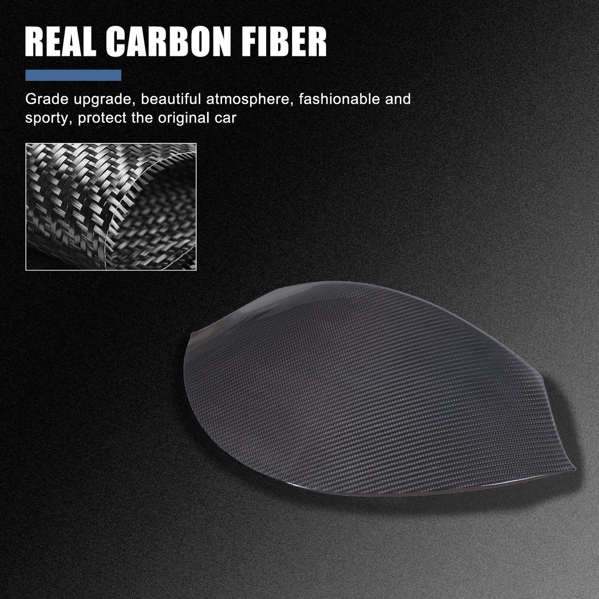 Real Carbon fiber Dashboard Instrument Upper Cover Trim For Corvette C6 2005-13 20