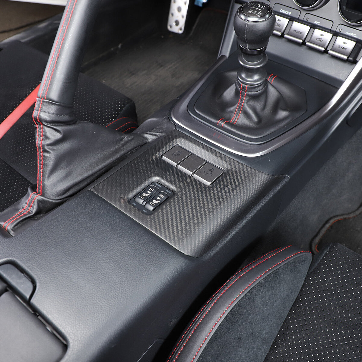Matte Real Carbon Fiber Interior Center Trim Set For GR86/Subaru BRZ 2022+ 154