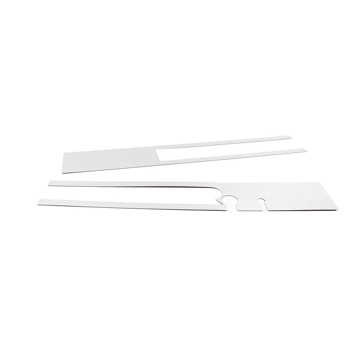 Silver Steel Rear Bumper Decorative Panel Trim Cover For Hummer H2 2003-2009 4