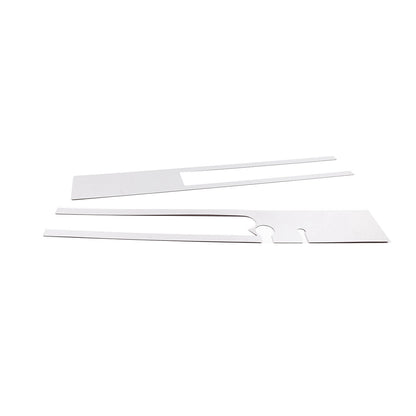 Silver Steel Rear Bumper Decorative Panel Trim Cover For Hummer H2 2003-2009 4