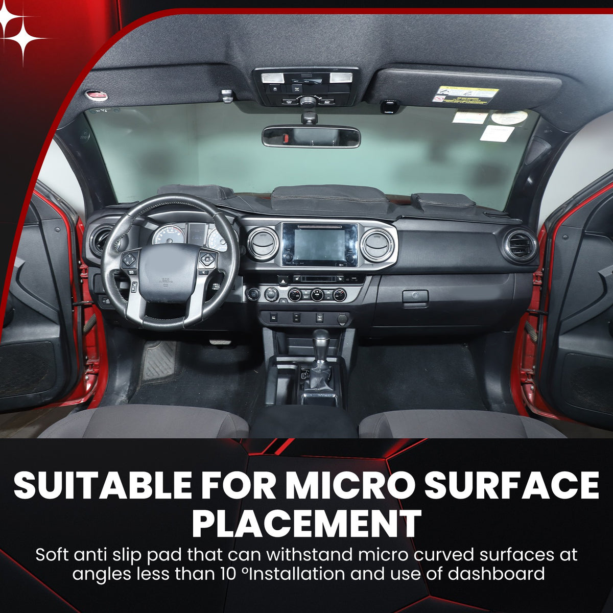 Interior Center Console Dashboard Storage Bag For Toyota Tacoma 2016-22 US 8
