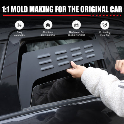 Alloy Rear Window Louver Shutter Cover Trim For Mitsubishi Outlander Sport 11-18 17