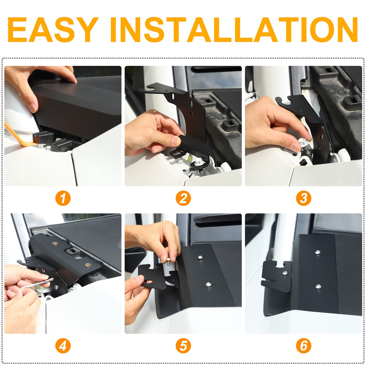 Replace A‑Pillar Lower Spotlight Antenna Bracket For Toyota Prado LC250 2024+ 8
