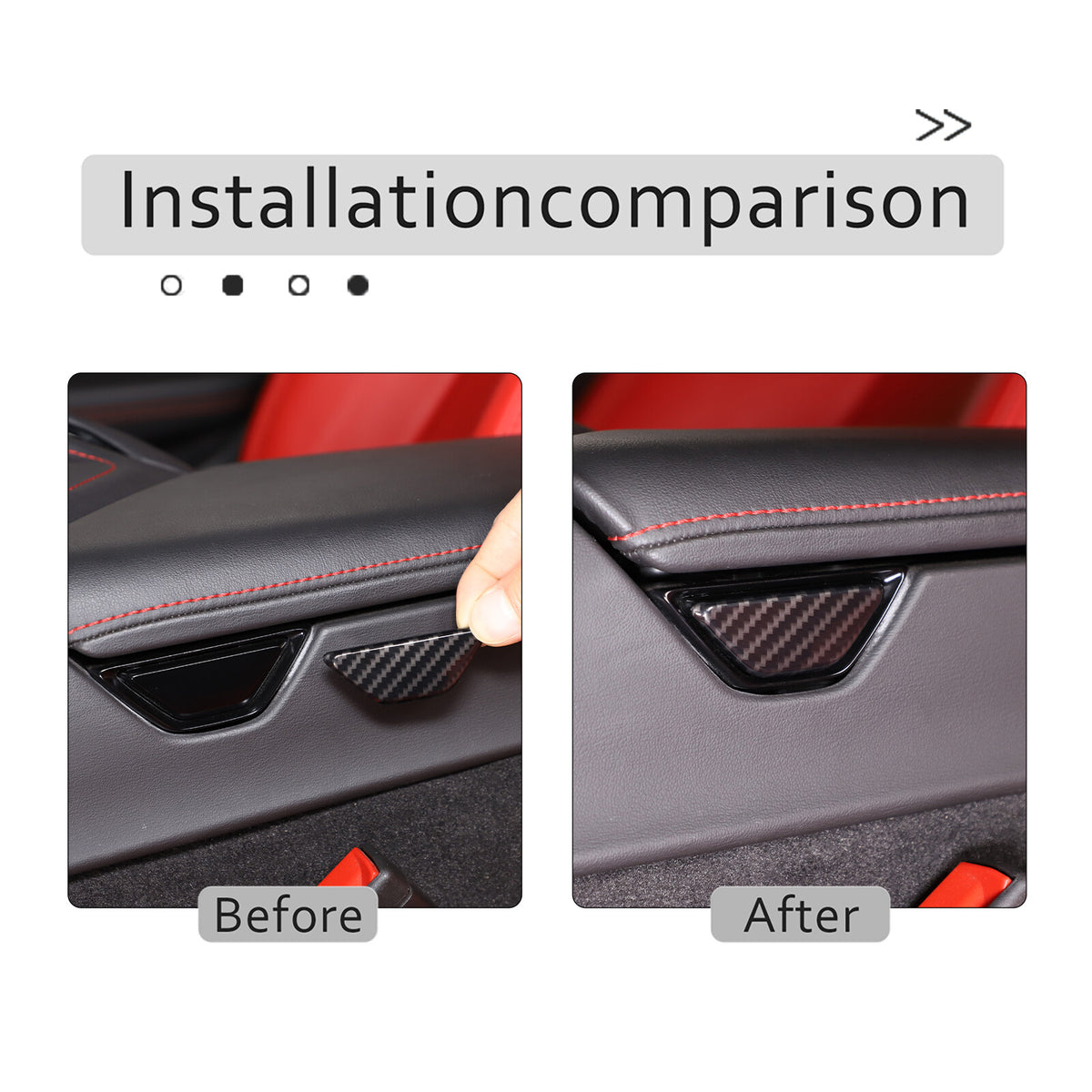 Carbon Fiber ABS Interior Full Decor Cover Trim Kit For Corvette C8 2020-2025 - Styles 11-15 61