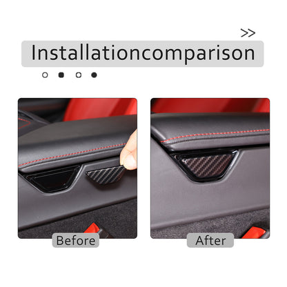 Carbon Fiber ABS Interior Full Decor Cover Trim Kit For Corvette C8 2020-2025 - Styles 11-15 61