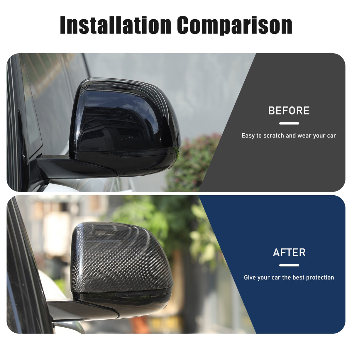 Real Carbon Fiber Side Mirror Cover For LR Range Rover Sport L461 Vogue L460 23+ 21