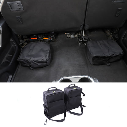 Black Underseat Organizer Tool Pockets Storage Bag for Nissan Titan 2016-2023 17