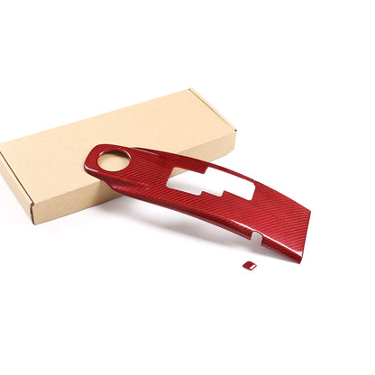 ABS Red Center Bezel Console Gear Shift Lever Cover For Nissan GTR R35 08-16 2