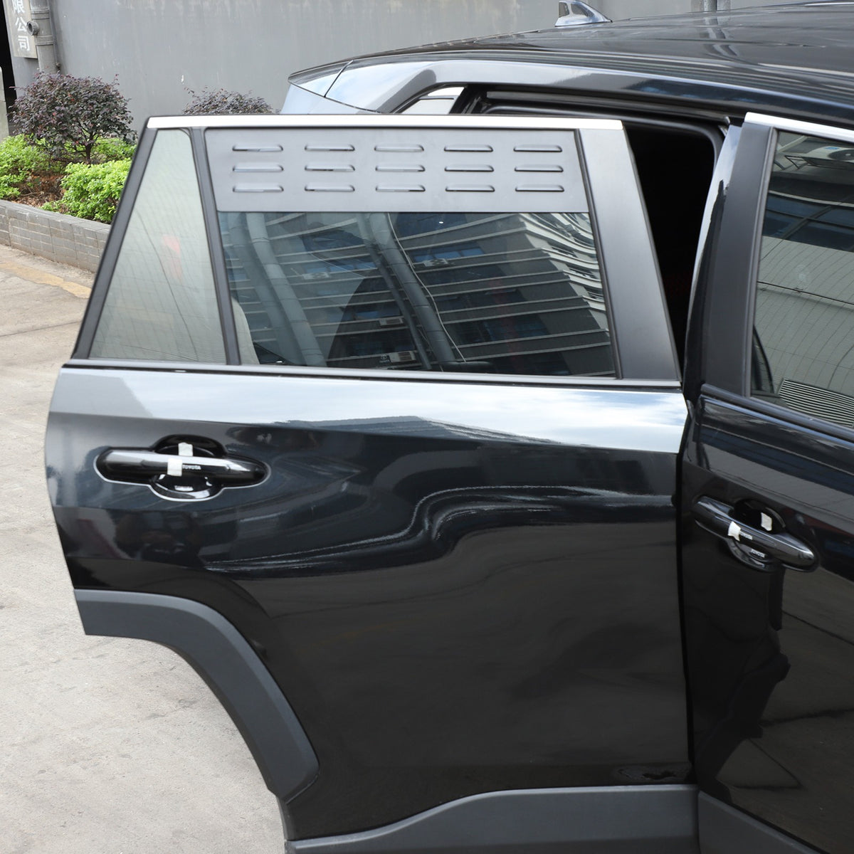 Rear Door Window Louver Air Vent Panel Trim Cover For Toyota RAV4 2020-2024 US 2