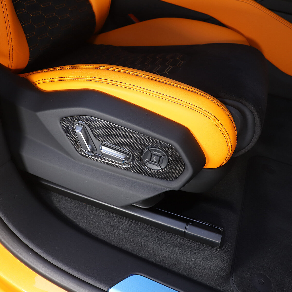 Carbon Fiber Seat Backrest Switch Panel Cover Trim For Lamborghini URUS 18-23 8