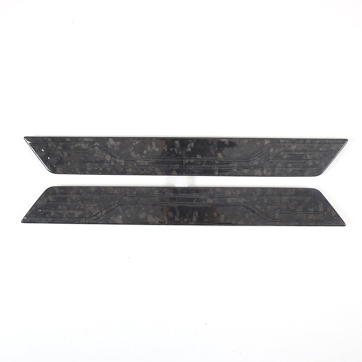 Forged Carbon Fiber Door Plate Sill Scuff Cover Trim For C8 Corvette 2020-26 2