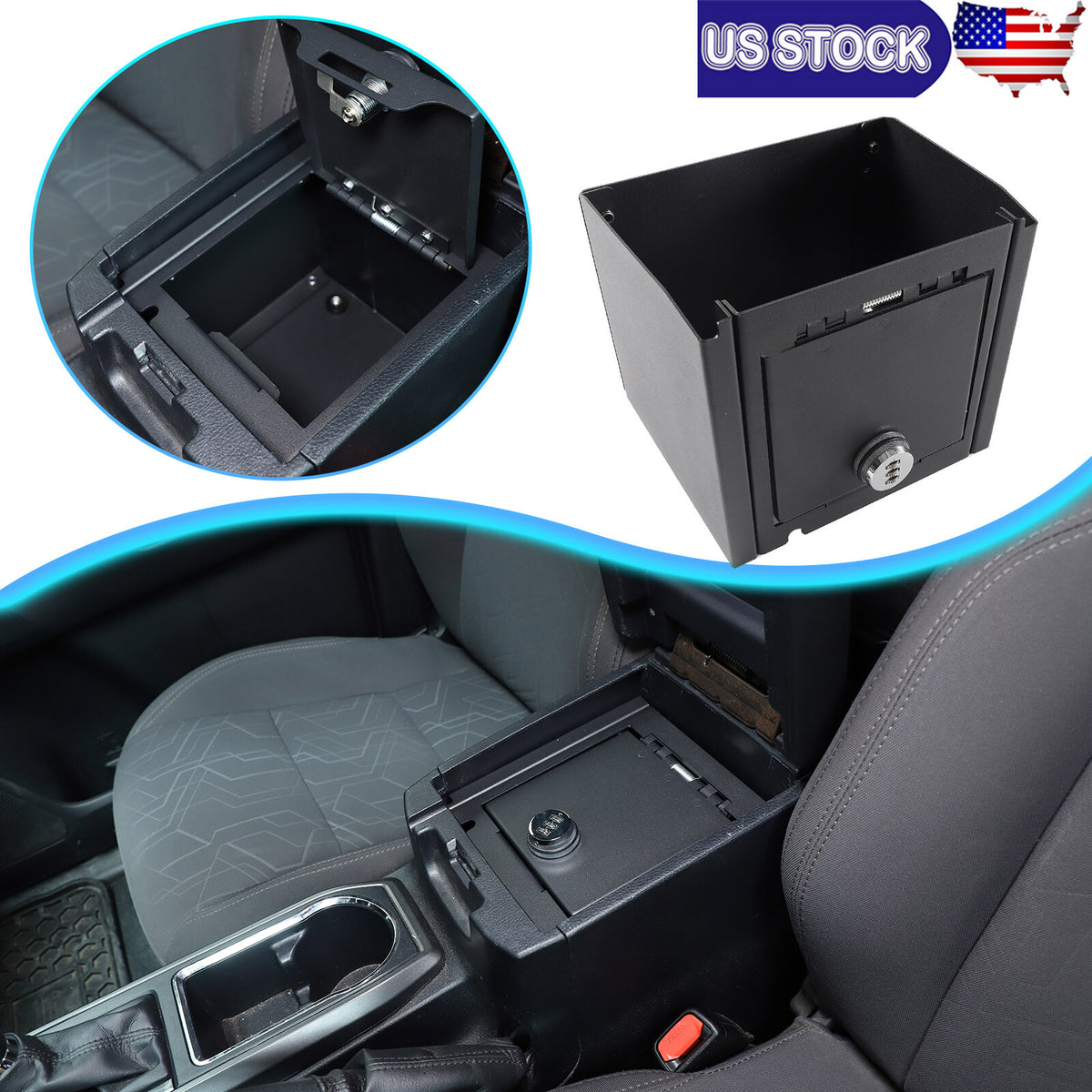 For Toyota Tacoma 2016-2023 Black Center Console Gun Safe Storage Box Vault 1