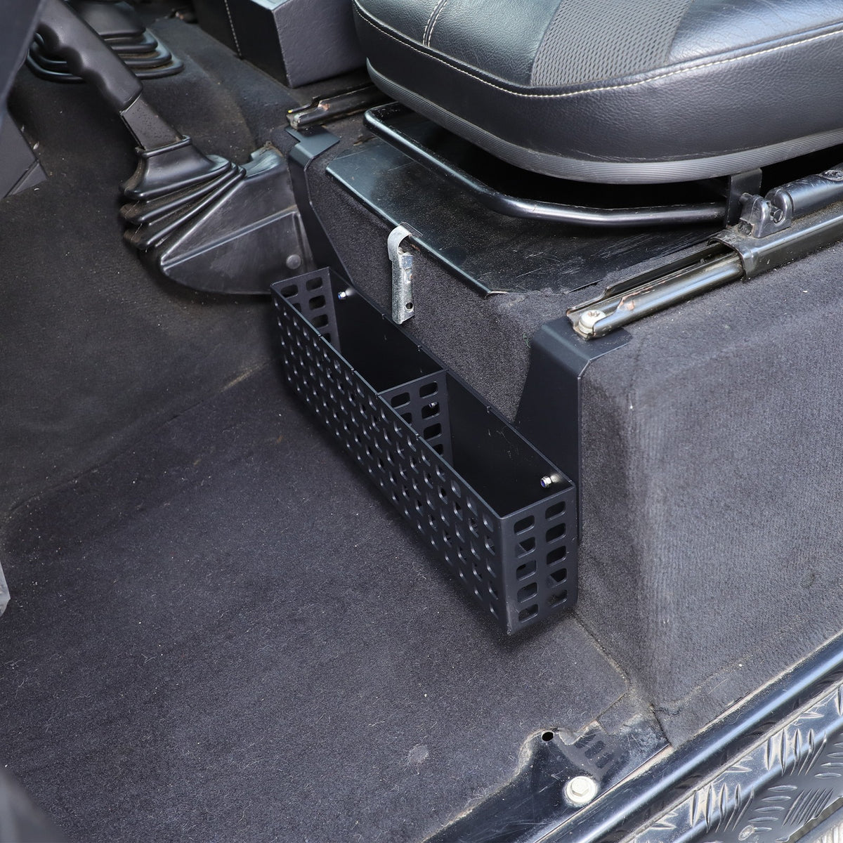 Aluminum Driver Seat Underseat Storage Basket Trim For LR Defender L316 2004-18 14