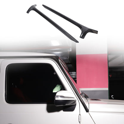 Real Carbon Fiber Window Triangle A-Pillar Cover For Benz W463 G550 G63 19-23 5