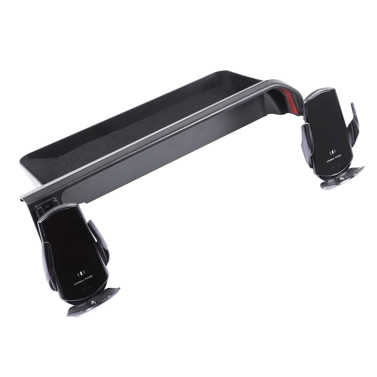 Wireless Charging Phone Holder Storage Box Tray For Toyota Prado LC250 2024+ 19