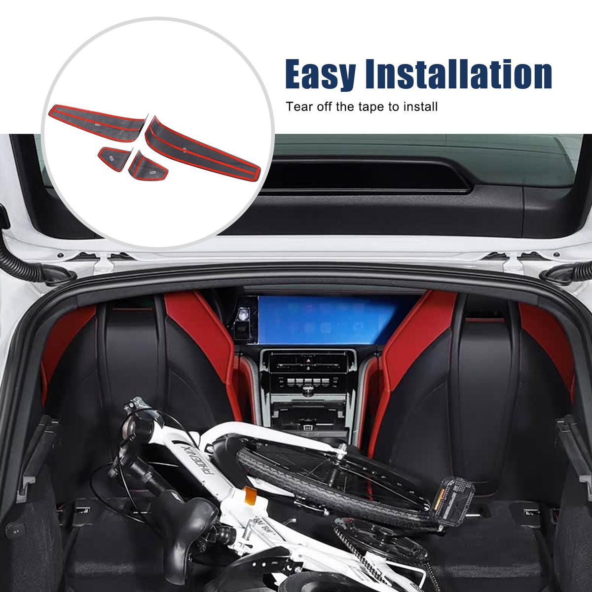 Real Carbon Fiber Seat Back Cover Trim For Porsche Panamera 972 2024+ 18