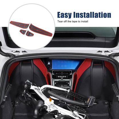 Real Carbon Fiber Seat Back Cover Trim For Porsche Panamera 972 2024+ 18