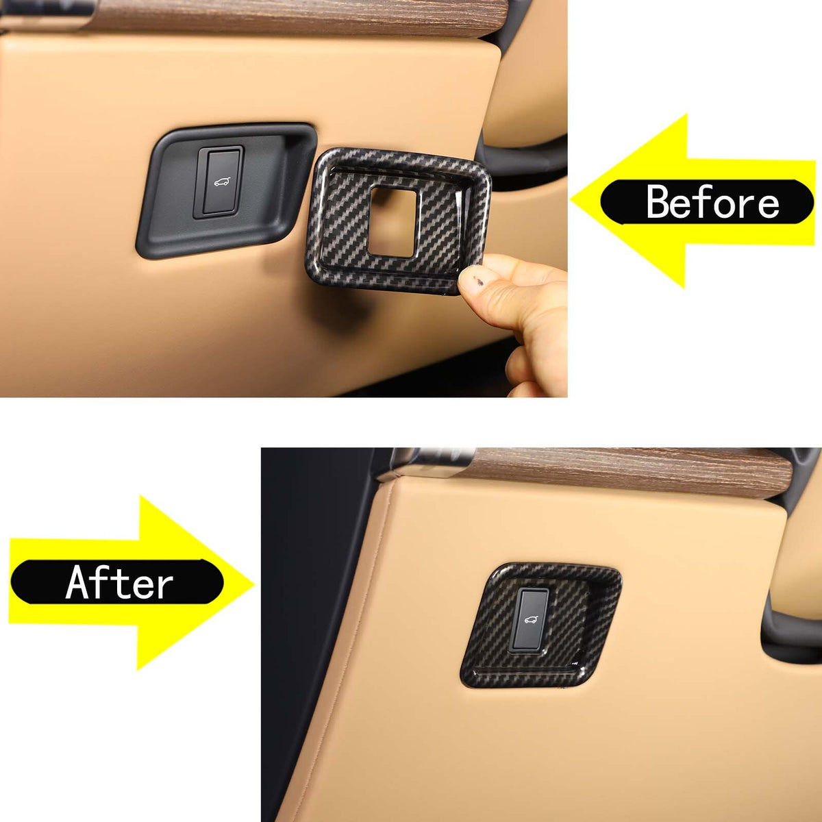 Carbon Center Console Trim Interior Cover Set For Range Rover Sport/Vogue 23-24 16