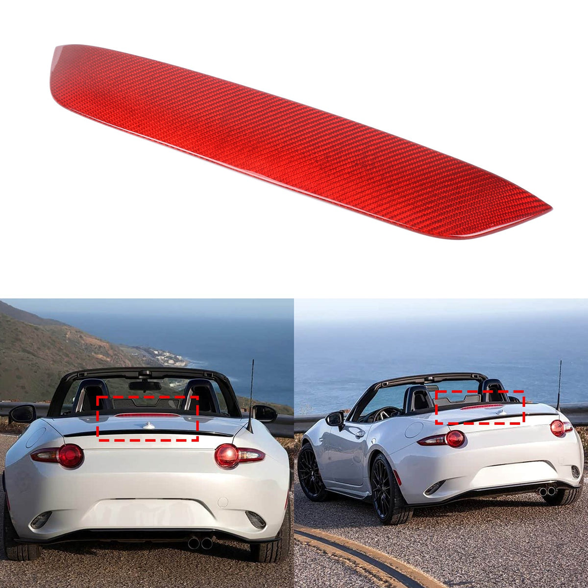 Red Real Carbon Fiber Interior Full Interior Trim For Mazda MX-5 Miata 2016-2026 - Variants 1-5 27