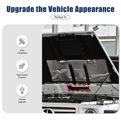 Matte Real Carbon Fiber Hood Air Vent Trim Panel For Benz G-Class W463 2006-2018 12