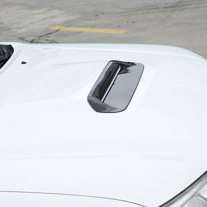 Carbon fiber engine hood air outlet vent cover trim for Toyota Tacoma 13-15 7