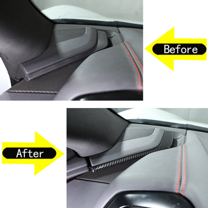 ABS Carbon Fiber Interior Full Cover Trim Kit Set For Corvette C8 2020-2025 90