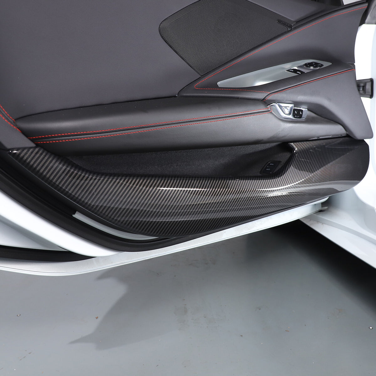 Carbon Fiber ABS Interior Full Decor Cover Trim Kit For Corvette C8 2020-2025 - Styles 46-50 15