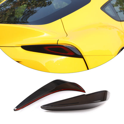 2pcs Smoked Tail Light Cover Rear Light Guard Trim For Toyota Supra A90 19-24 US 13