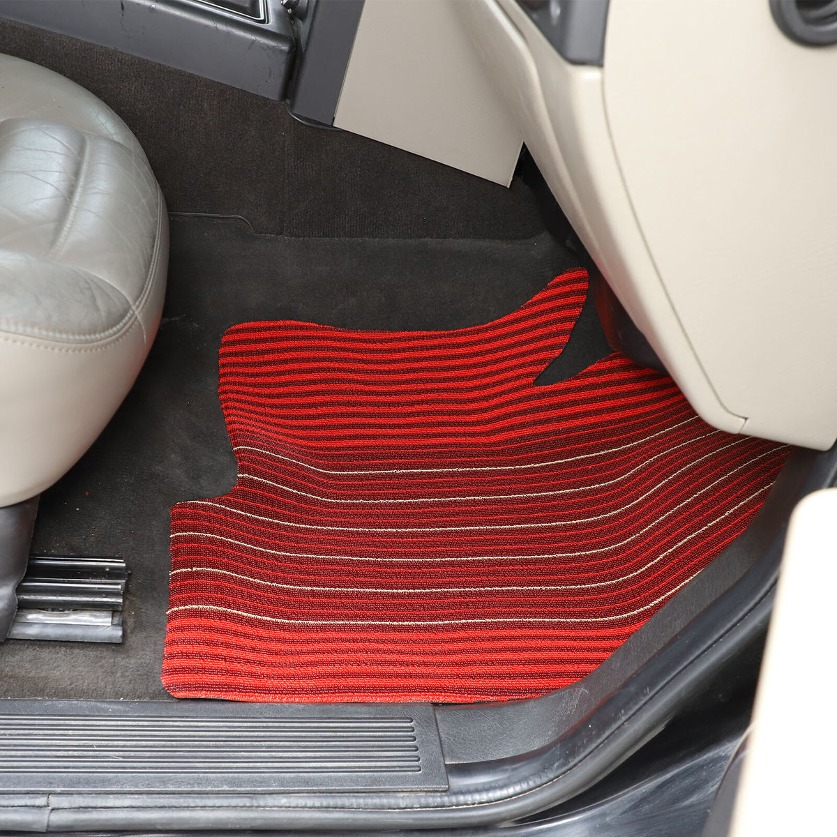 Red Car Floor Mats Liner Cargo Carpets Foot Pads For Hummer H2 2003-2007 16