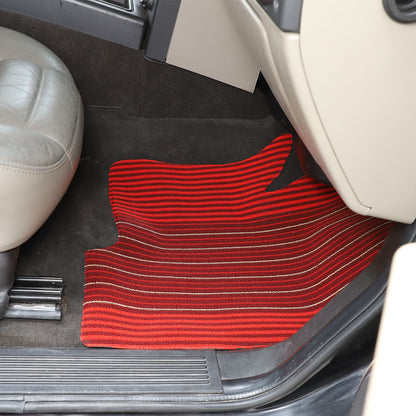Red Car Floor Mats Liner Cargo Carpets Foot Pads For Hummer H2 2003-2007 16