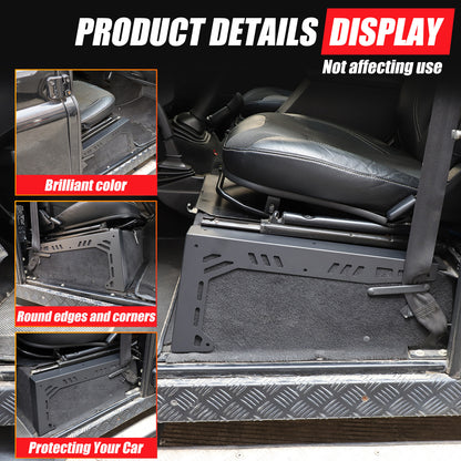 Black Seat Box Corner Carpet Mat Protector For Land Rover Defender L316 04-18 US 4