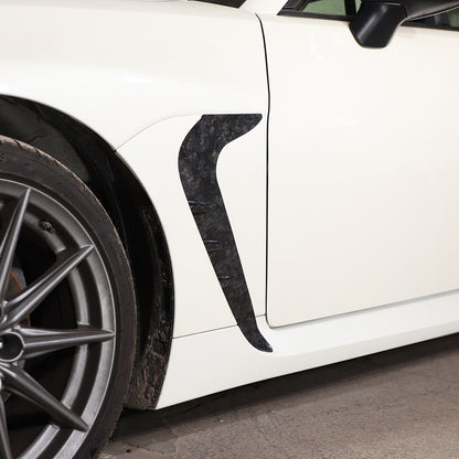 Forged Carbon Front Side Fender Air Outlet Trim For Toyota GR86 Subaru BRZ 2022+ 7