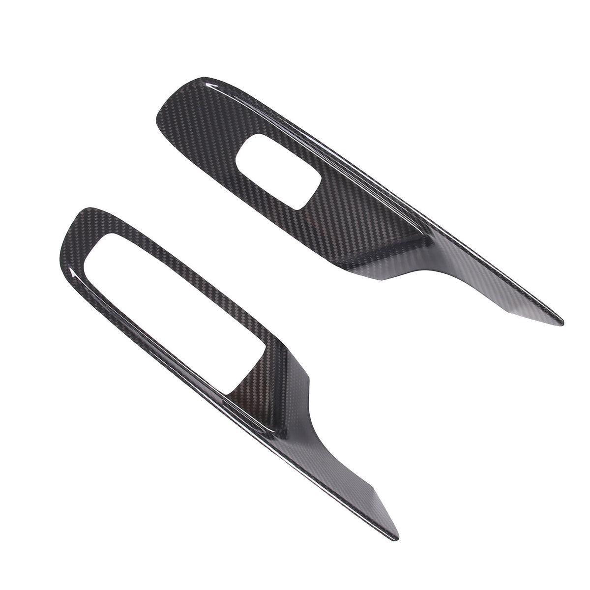 Real Carbon Fiber Window Lift Switch Button Trim For Corvette C8 Convertible US 8