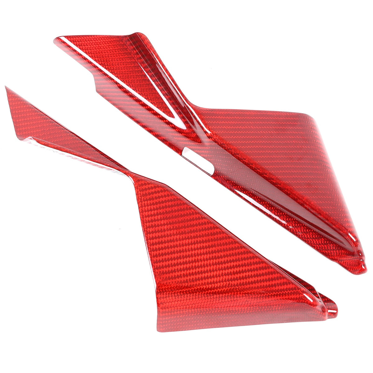 Red Real Carbon Fiber Inner A-Pillar Sticker Trim For Nissan 370Z Z34 2009-2020 6