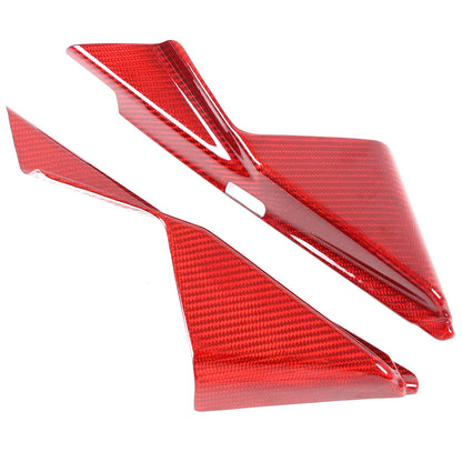 Red Real Carbon Fiber Inner A-Pillar Sticker Trim For Nissan 370Z Z34 2009-2020 6