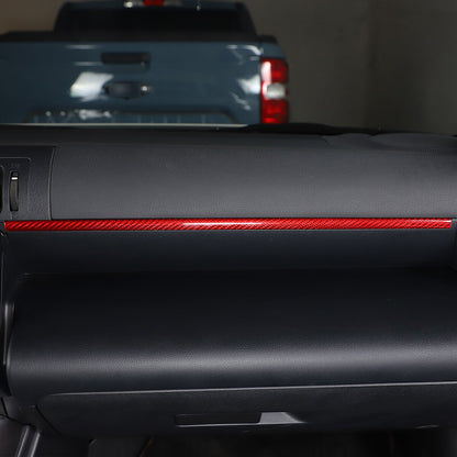 Red Real Carbon Fiber Interior Center Console Trim Set Kit For Subaru BRZ 22+ 135