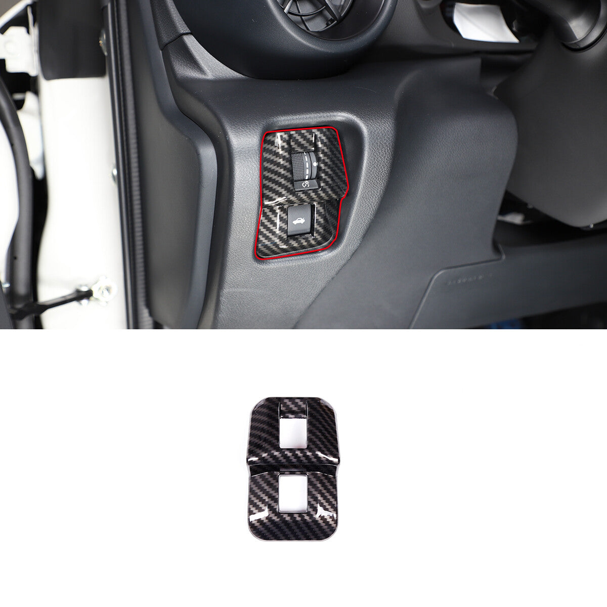 ABS Carbon Fiber Interior Center Console Trim Set Fits For GR86/BRZ 2022-2025 US - Variants 6-10 10