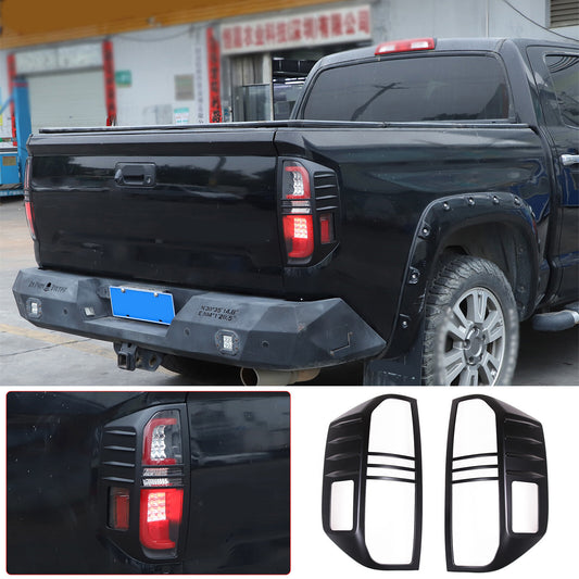 Matte Black Taillight Trim Bezel Cover Frame For Toyota Tundra 2014-2021 US 1