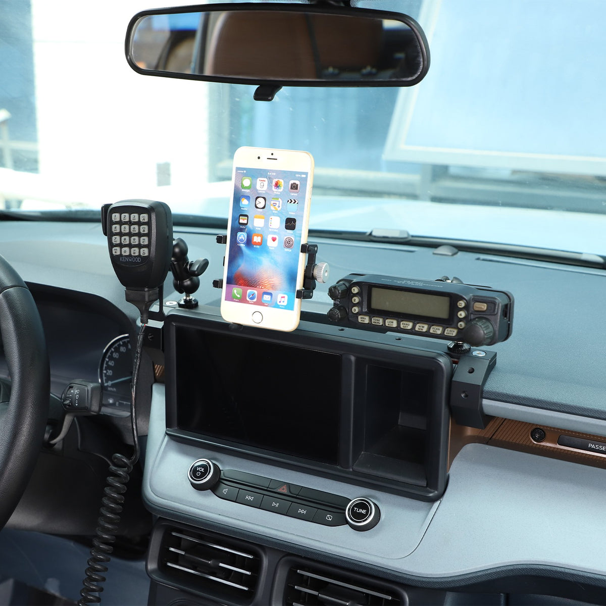 Off-Road Navigation Screen Rear Expansion Platform For Ford Maverick 2022+ 2