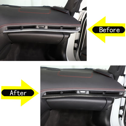 3PCS Real Carbon Fiber Console Dashboard Panel Trim For Corvette C8 Z51 2020-25 11