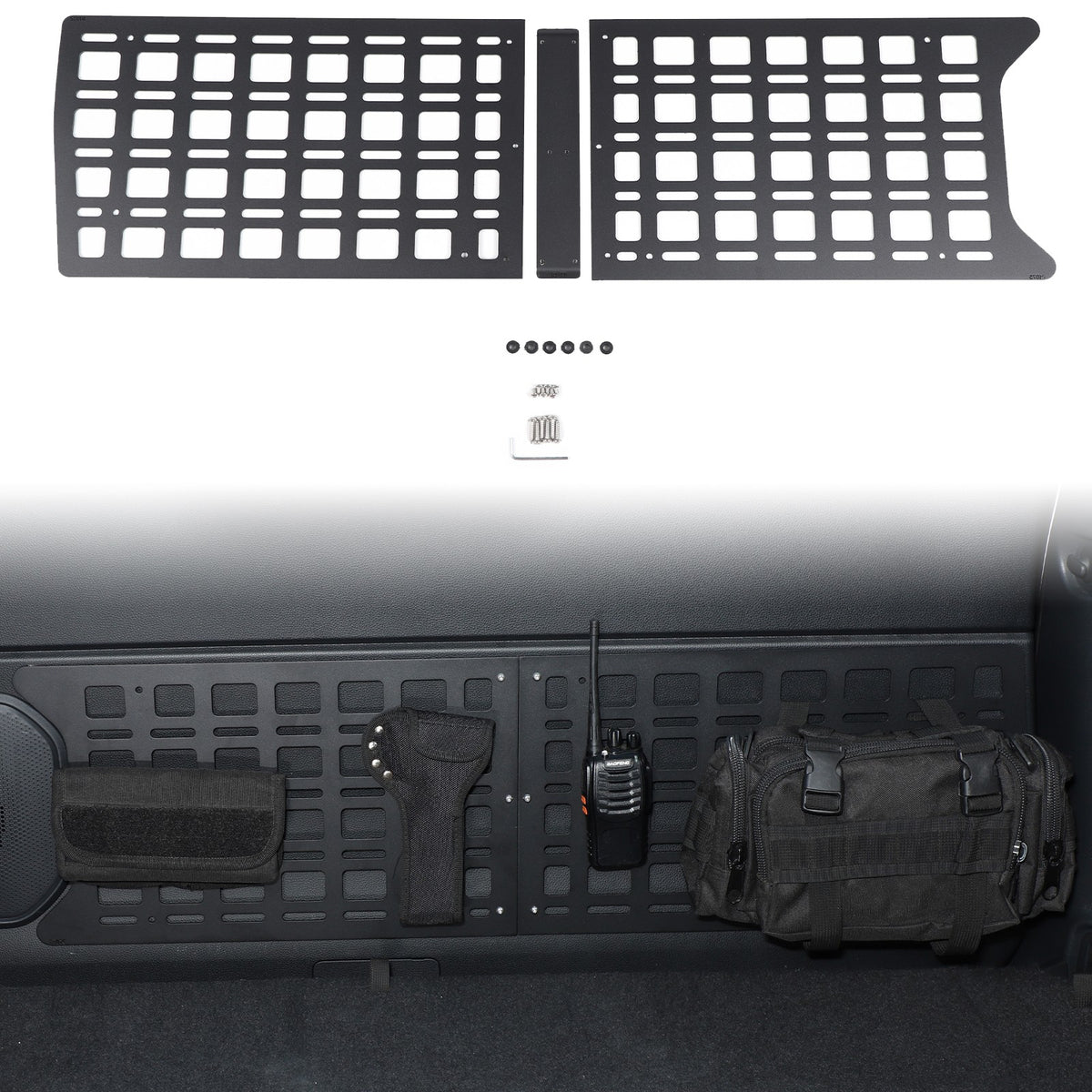 Tailgate Expansion Net Plate Table Molle Panel For Toyota Land Cruiser Prado 24+ 3