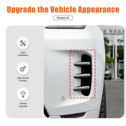 Carbon Front Fog Lamp Light Upper Strip Trim For LR Discovery Sport L550 24+ US 7