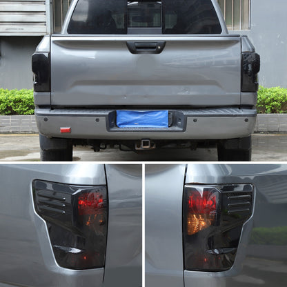 Transparent Gray ABS Tail Light Smoked Cover Trim For Nissan Titan 2016-2023 US 14