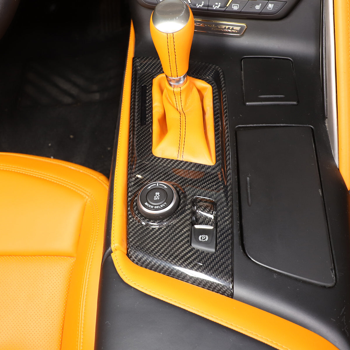 Real Dry Carbon Fiber Interior Center Full Trim Set Kit For Corvette C7 2014-19 120