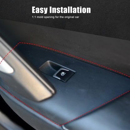 Real Carbon Fiber Window Lift Switch Button Trim Cover For Corvette C7 2014-19 13