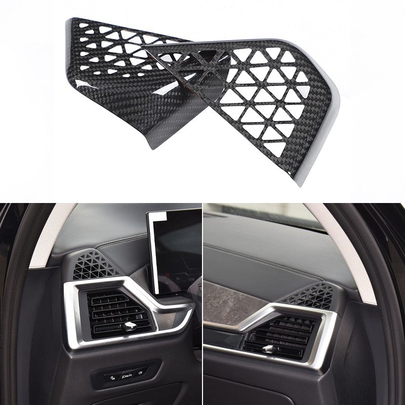 Real Carbon Fiber Dashboard Vent Trim Frame For BMW X5 G05 X6 G06 X7 G07 2023+ 21