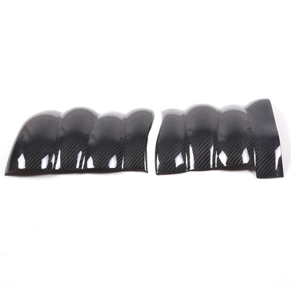 2Pcs Real Dry Carbon Fiber Intake Manifold Cover Engine For Corvette C6 2005-13 14